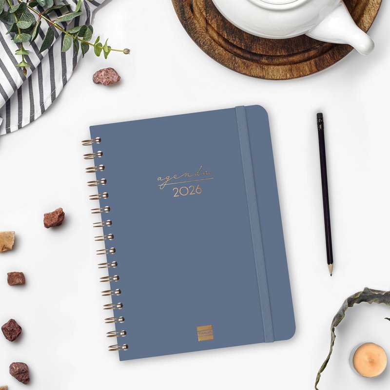 AGENDA 2026 TRENDY ALMA E10 155X212MM SEMANA VISTA HORIZONTAL AZUL FINOCAM 762020426 - Imagen 3