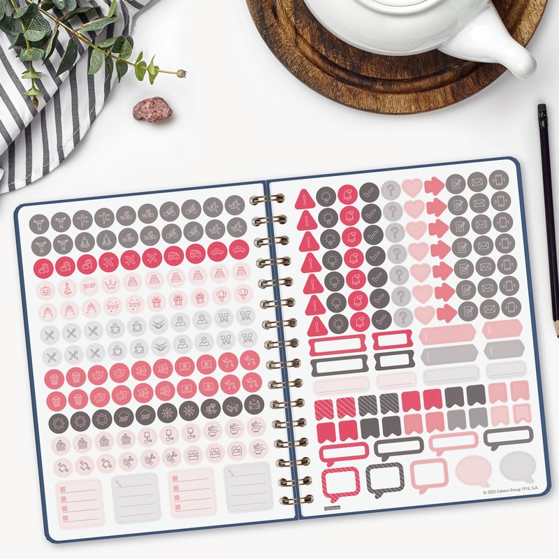 AGENDA 2026 TRENDY ALMA E10 155X212MM SEMANA VISTA HORIZONTAL AZUL FINOCAM 762020426 - Imagen 4