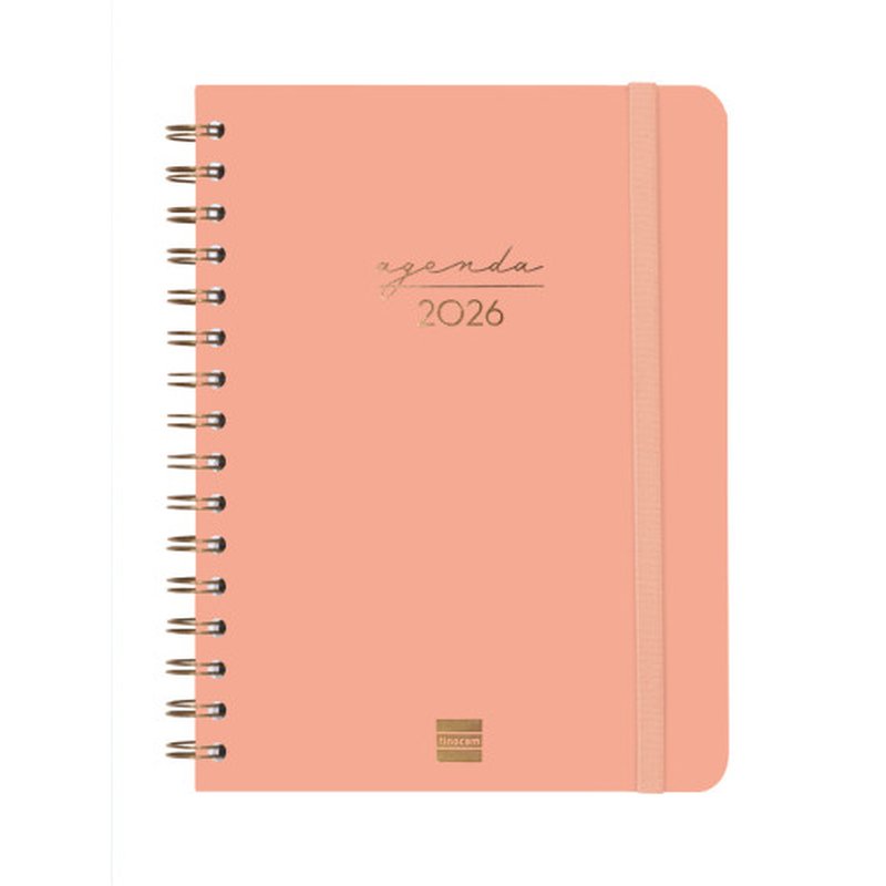 AGENDA 2026 TRENDY ALMA E10 155X212MM SEMANA VISTA HORIZONTAL CORAL FINOCAM 762020526