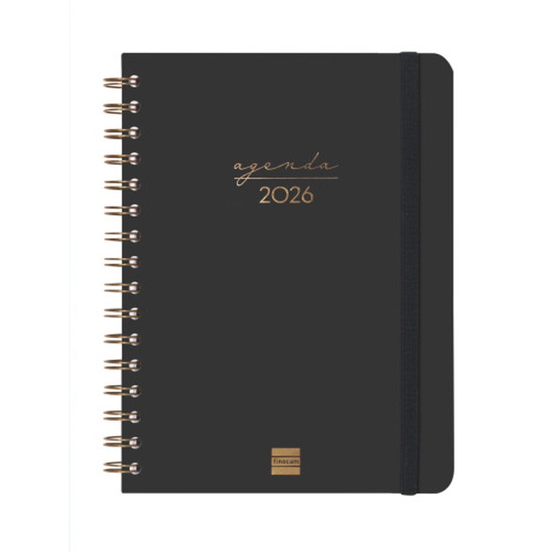AGENDA 2026 TRENDY ALMA E10 155X212MM SEMANA VISTA HORIZONTAL NEGRO FINOCAM 762020126 - Imagen 2