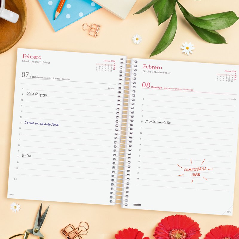 AGENDA 2026 TRENDY DESIGN E10 155X212MM DIA PAGINA AHORA FINOCAM 742312826 - Imagen 3