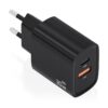 AISENS Cargador GaN 30W, 1xUSB-C PD3.0 QC4.0, 1xUSB-A QC3.0, Negro AISENS Cargador GaN 30W, 1xUSB-C PD3.0 QC4.0, 1xUSB-A QC3.0, Negro