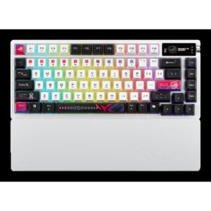 ASUS ROG Azoth X teclado Juego USB + RF Wireless + Bluetooth Negro, Blanco