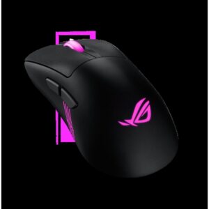 ASUS ROG Keris II Origin BLK ratón Juego mano derecha RF Wireless + Bluetooth + USB Type-A Óptico 42000 DPI
