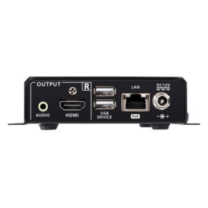 Alternative view of ATEN VE8662-AT-G extensor audio/video Transmisor y receptor de señales AV Negro