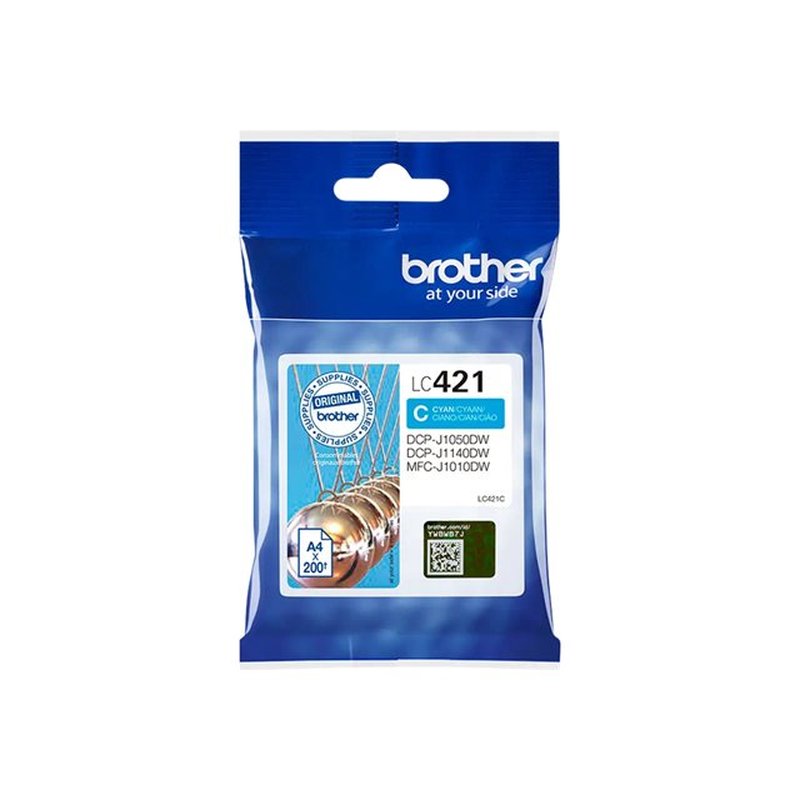 Brother LC421C cartucho de tinta 1 pieza(s) Original Cian