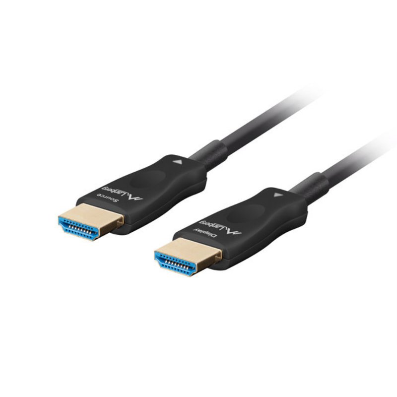 CABLE HDMI AOC LANBERG V2.1 M/M OPTICO ACTIVO 8K60HZ 50M NEGRO CABLE HDMI AOC LANBERG V2.1 M/M OPTICO ACTIVO 8K60HZ 50M NEGRO