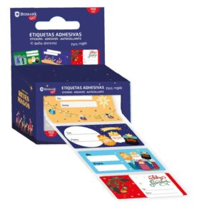 Alternative view of CAJA 100 ETIQUETAS ADHESIVAS PARA REGALOS REYES MAGOS BISMARK 332911
