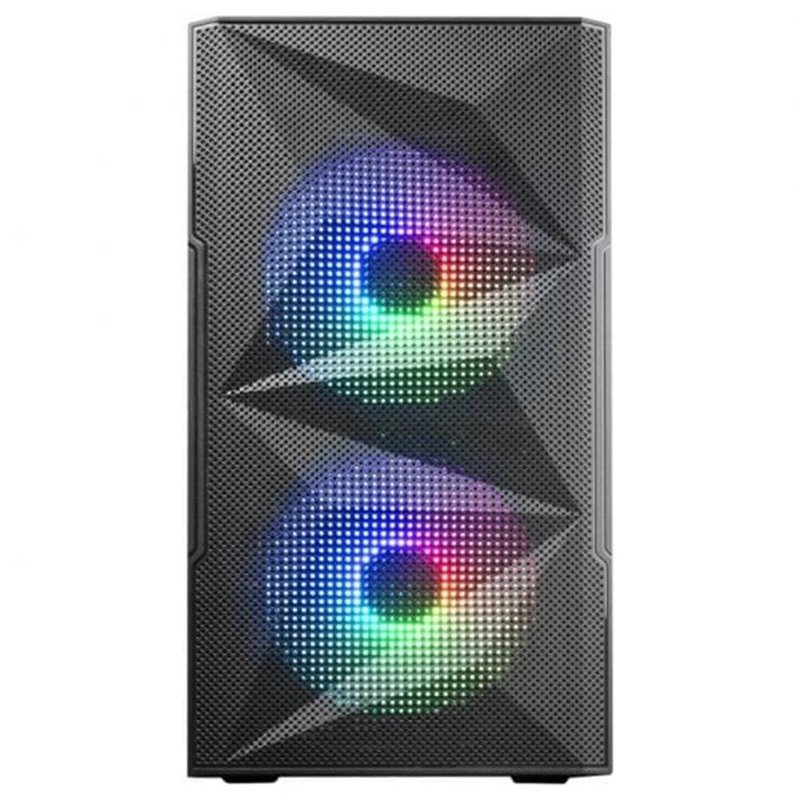 Mars Gaming MC-ME, Caja Gaming Compacta MicroATX, Ventana Lateral Completa Cristal Templado, Diseño Frontal Total-Mesh Geométrico, 2X Ventiladores FRGB 120mm, Negro Mars Gaming MC-ME, Caja Gaming Compacta MicroATX, Ventana Lateral Completa Cristal Templado, Diseño Frontal Total-Mesh Geométrico, 2X Ventiladores FRGB 120mm, Negro