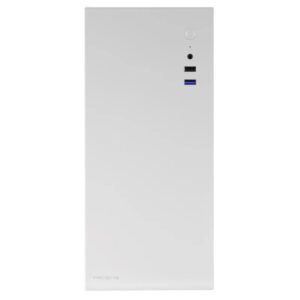 Tacens ORUMX, Caja Minitorre Slim, Micro-ATX Ultra Compacta, Estructura de Acero, Ventilador 80mm, Blanco
