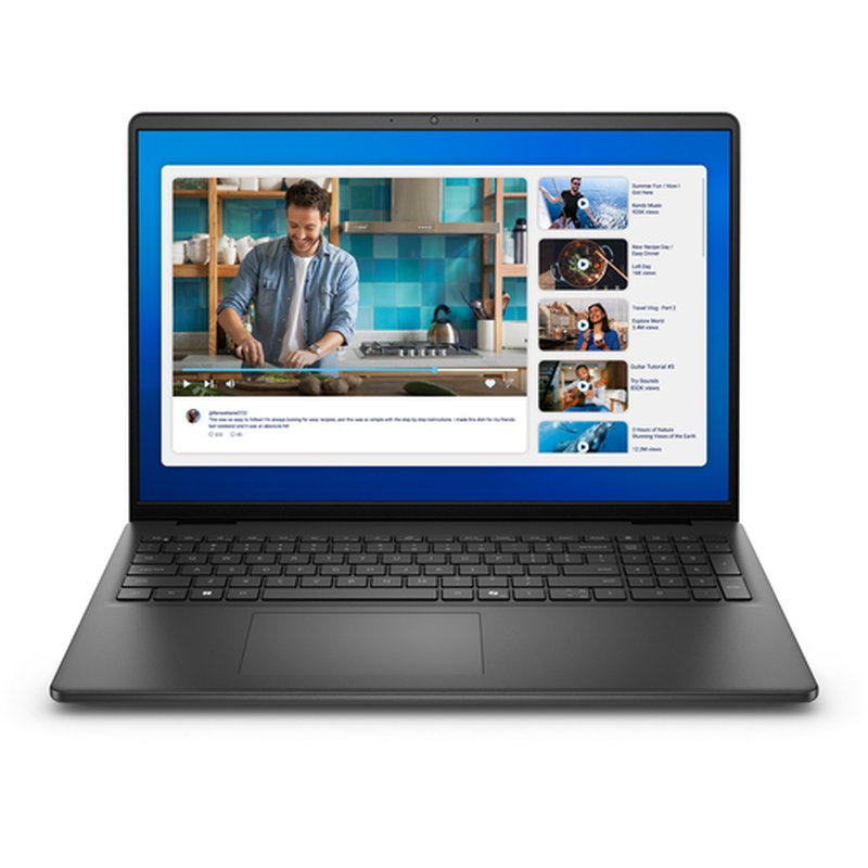 DELL DC16250 Intel Core 7 150U Portátil 40,6 cm (16") Full HD+ 16 GB DDR5-SDRAM 1 TB SSD Wi-Fi 6 (802.11ax) Windows 11 Pro Español Negro - Imagen 2