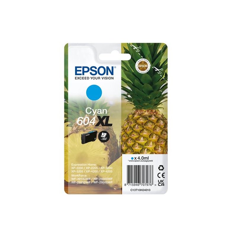 Epson 604XL cartucho de tinta 1 pieza(s) Compatible Alto rendimiento (XL) Cian - Imagen 2