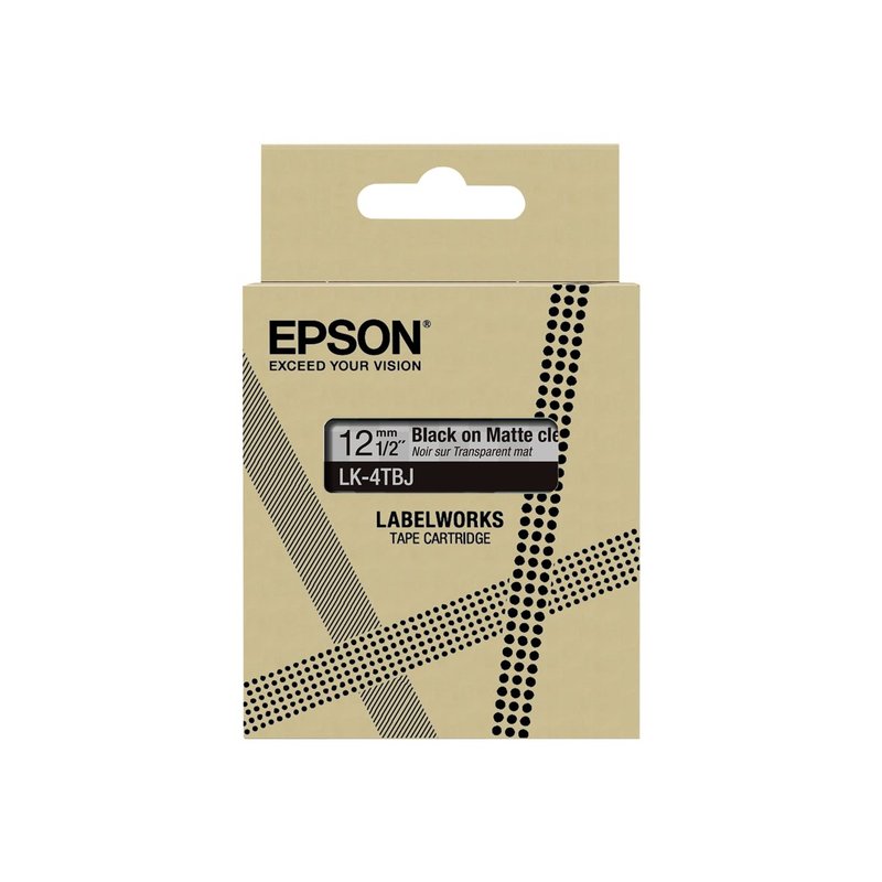Epson C53S672065 etiqueta de impresora Negro, Transparente