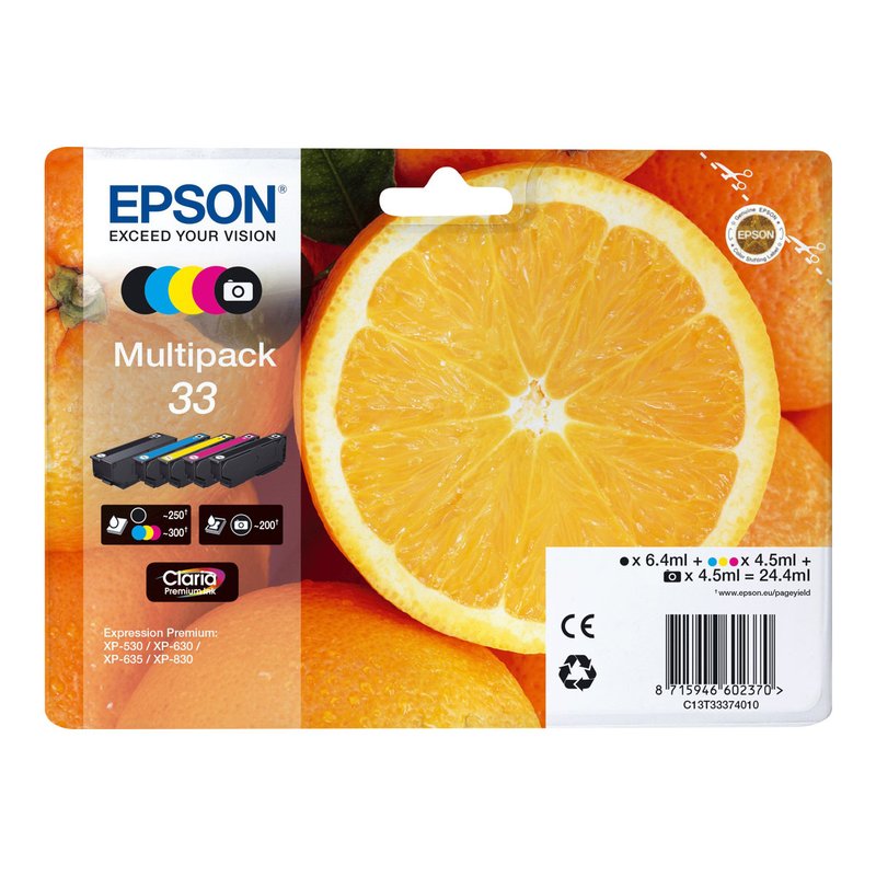 Epson Oranges Multipack 5-colours 33 Claria Premium Ink