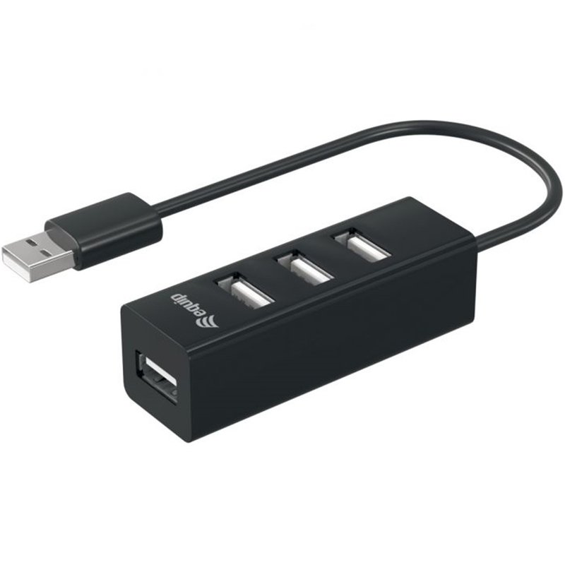 Equip 128955 hub de interfaz USB 2.0 480 Mbit/s Negro Equip 128955 hub de interfaz USB 2.0 480 Mbit/s Negro