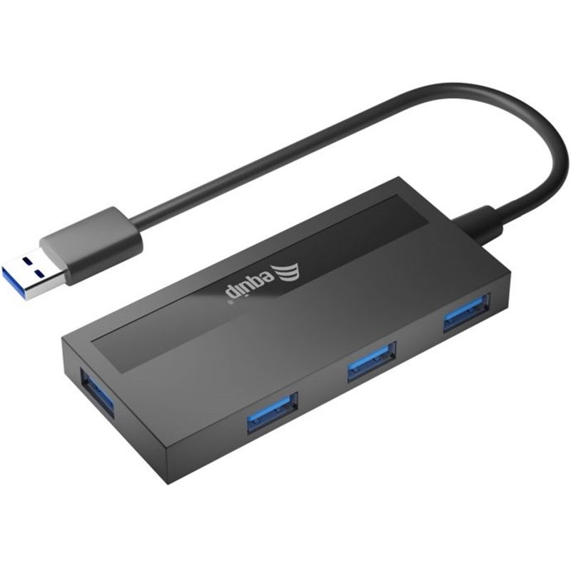 Equip 128956 hub de interfaz USB 3.2 Gen 1 (3.1 Gen 1) Type-A 5000 Mbit/s Negro