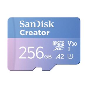 Alternative view of Extreme microSD 256GB+SD 190MB/s Creator