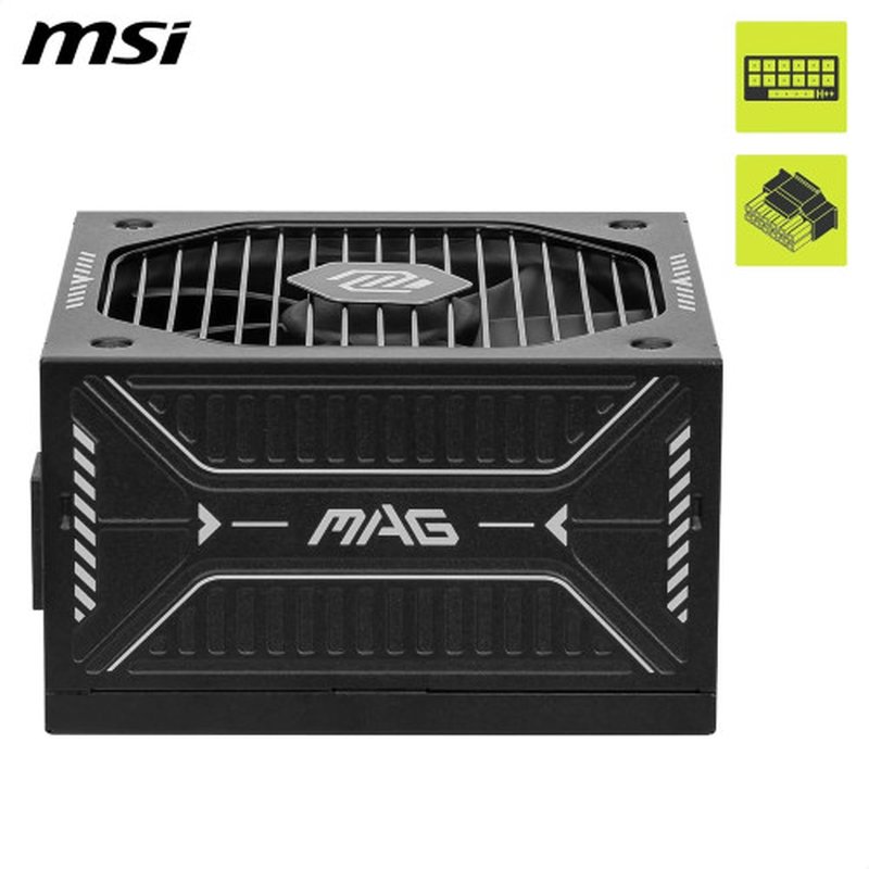 FUENTE ALIMENTACION MSI MAG A750GLS PCIE5,PSU,750W,80 PLUS GOLD,MODULAR,120MM,ACTIVE PFC,PCI-E 5.0 (16 PIN)X1,PCI-E (6+2 PIN)X4,SATA (15 PIN)X5 FUENTE ALIMENTACION MSI MAG A750GLS PCIE5,PSU,750W,80 PLUS GOLD,MODULAR,120MM,ACTIVE PFC,PCI-E 5.0 (16 PIN)X1,PCI-E (6+2 PIN)X4,SATA (15 PIN)X5 - Imagen 4
