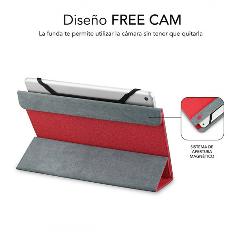 FUNDA TABLET SUBBLIM FREECAM CASE 10,1" RED FUNDA TABLET SUBBLIM FREECAM CASE 10,1" RED - Imagen 2