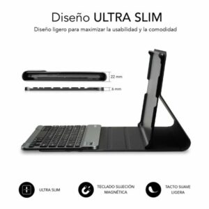 FUNDA TABLET SUBBLIM KEYTAB PRO + TECLADO BLUETOOTH SAMSUNG TAB A9+ 11" BLACK