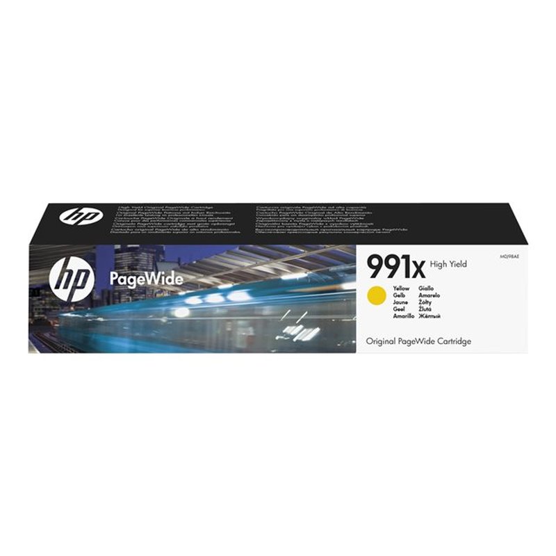 HP Cartucho Original PageWide 991X de alta capacidad amarillo