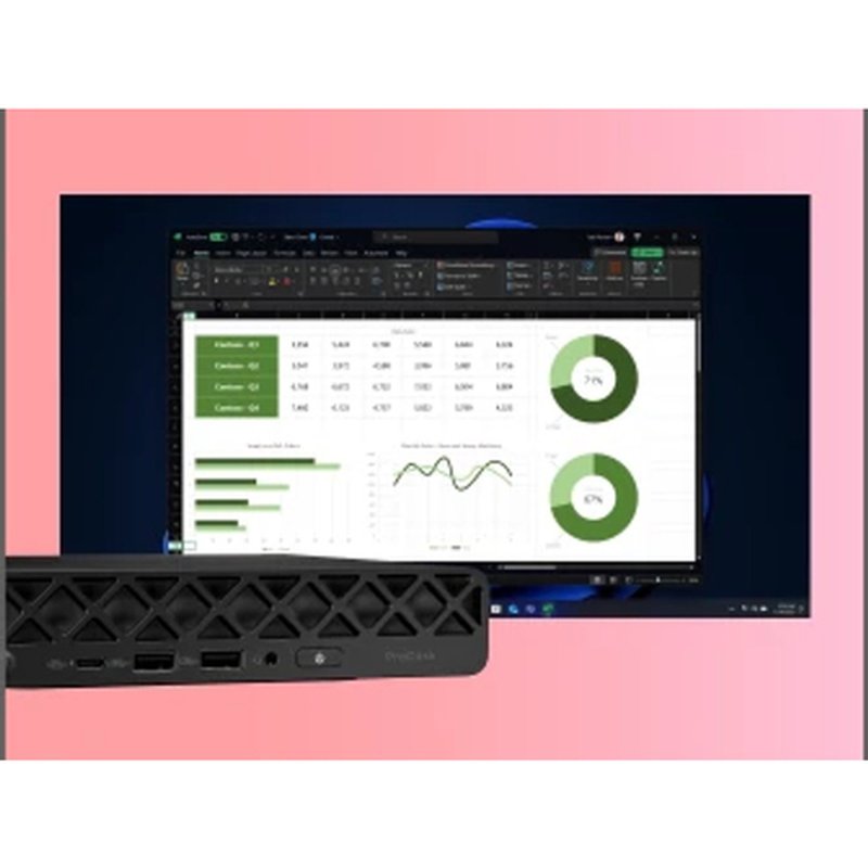 HP ProDesk 4 Mini G1i Desktop AI PC Intel Core Ultra 5 235T 16 GB DDR5-SDRAM 512 GB SSD Windows 11 Pro Mini PC Negro - Imagen 4