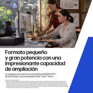 HP Z2 SFF G1i Workstation Desktop PC Wolf Pro Security Edition Intel Core Ultra 7 265 32 GB DDR5-SDRAM NVIDIA RTX A400 Windows 11 Pro Puesto de trabajo AI PC, AI Workstation Negro HP Z2 SFF G1i Workstation Desktop PC Wolf Pro Security Edition Intel Core Ultra 7 265 32 GB DDR5-SDRAM NVIDIA RTX A400 Windows 11 Pro Puesto de trabajo AI PC, AI Workstation Negro