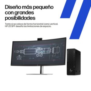 HP Z2 SFF G1i Workstation Desktop PC Wolf Pro Security Edition Intel Core Ultra 7 265 32 GB DDR5-SDRAM NVIDIA RTX A400 Windows 11 Pro Puesto de trabajo AI PC, AI Workstation Negro