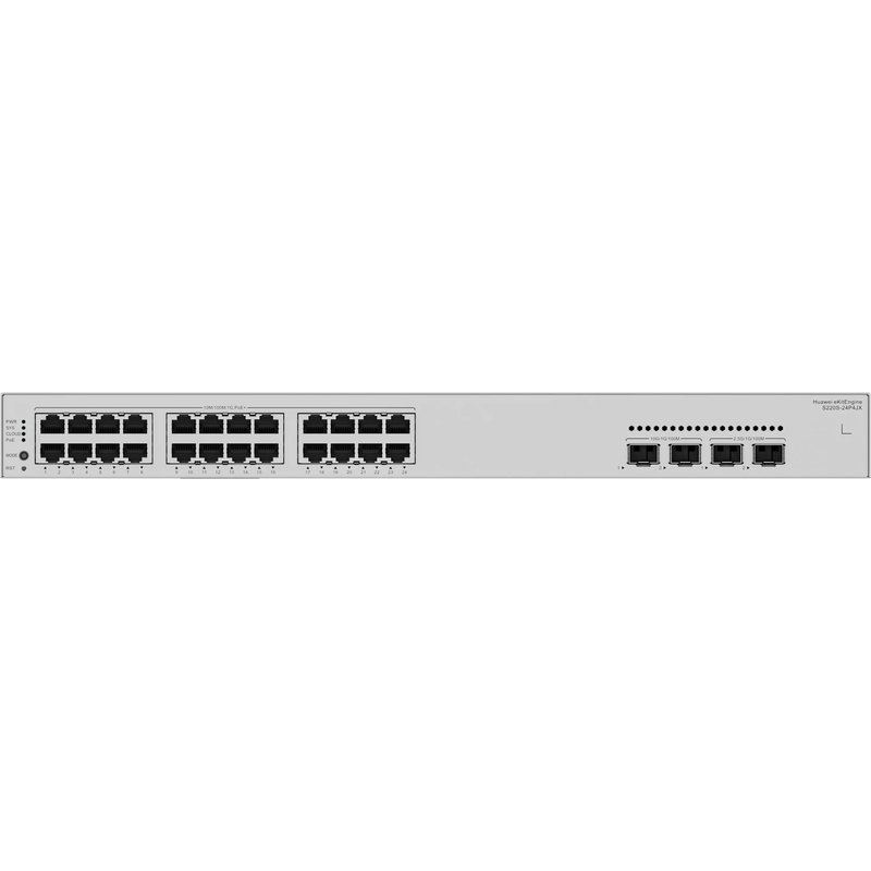 HUAWEI eKit S220S-24P4JX Gigabit Ethernet (10/100/1000) Energía sobre Ethernet (PoE) 1U HUAWEI eKit S220S-24P4JX Gigabit Ethernet (10/100/1000) Energía sobre Ethernet (PoE) 1U - Imagen 2