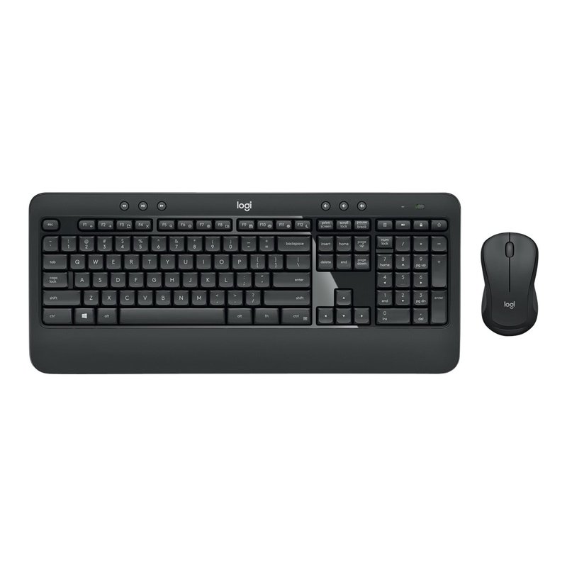 Logitech Advanced MK540 teclado Ratón incluido USB QWERTY Inglés del Reino Unido Negro, Blanco