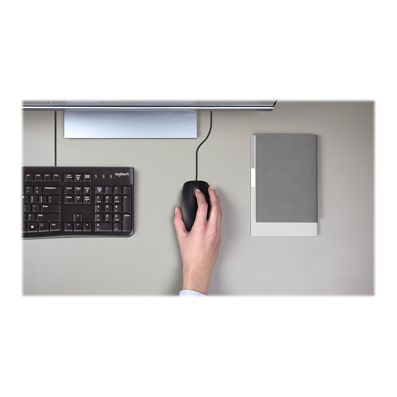 Logitech B110 Silent ratón Ambidextro USB tipo A Óptico 1000 DPI