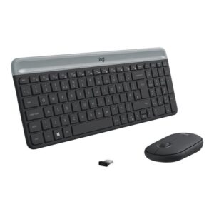 Logitech MK470 teclado Ratón incluido USB QWERTY Español Grafito