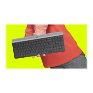 Logitech MK470 teclado Ratón incluido USB QWERTY Español Grafito
