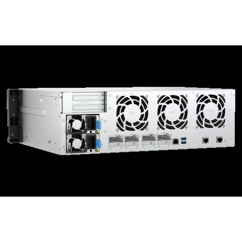 QNAP TS-H1655XEU-RP Servidor de almacenamiento Bastidor (3U) Intel Atom® C5125 8 GB DDR4 0 TB QuTS hero Negro, Gris QNAP TS-H1655XEU-RP Servidor de almacenamiento Bastidor (3U) Intel Atom® C5125 8 GB DDR4 0 TB QuTS hero Negro, Gris - Imagen 9