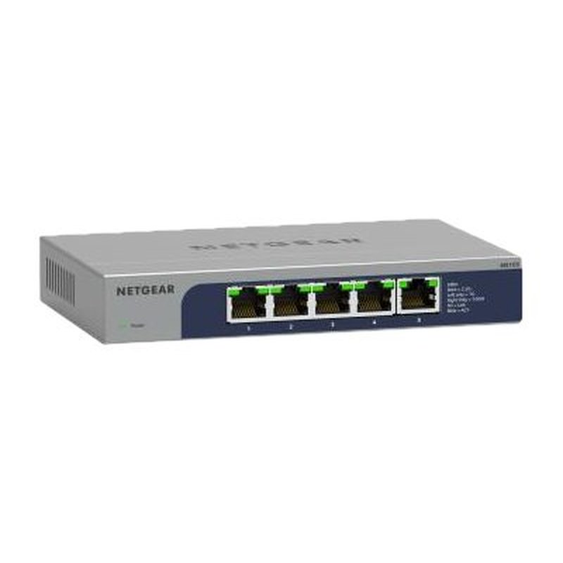 NETGEAR MS105-100EUS switch No administrado 2.5G Ethernet (100/1000/2500) Energía sobre Ethernet (PoE) 1U NETGEAR MS105-100EUS switch No administrado 2.5G Ethernet (100/1000/2500) Energía sobre Ethernet (PoE) 1U