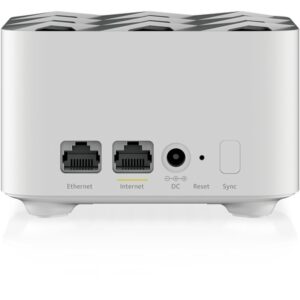 NETGEAR Orbi WiFi System (RBK12) AC1200 router inalámbrico Gigabit Ethernet Doble banda (2,4 GHz / 5 GHz) 4G Blanco