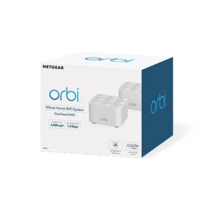 NETGEAR Orbi WiFi System (RBK12) AC1200 router inalámbrico Gigabit Ethernet Doble banda (2,4 GHz / 5 GHz) 4G Blanco