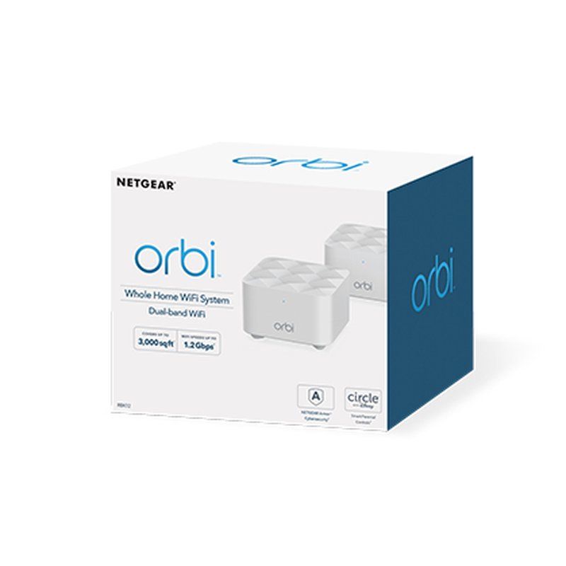 NETGEAR Orbi WiFi System (RBK12) AC1200 router inalámbrico Gigabit Ethernet Doble banda (2,4 GHz / 5 GHz) 4G Blanco - Imagen 5