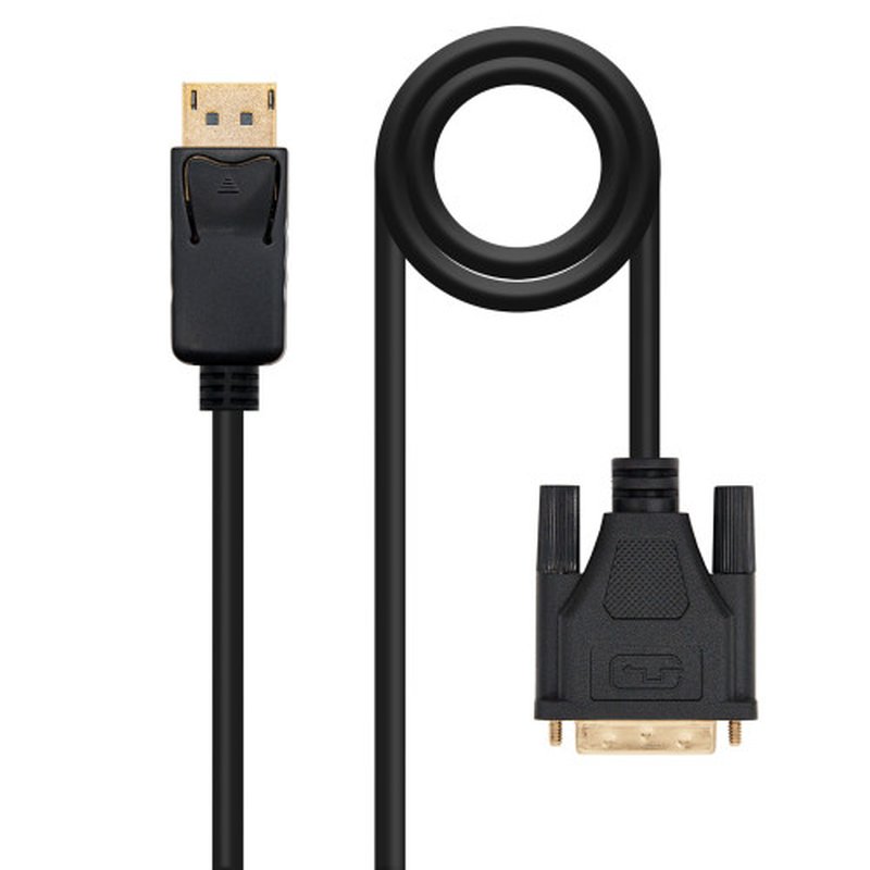 Nanocable Cable conversor DISPLAYPORT a DVI, DP/M - DVI/M, Negro, 2.0 M