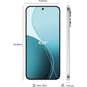 Alternative view of OPPO RENO14 5G  12GB 256GB OPAL WHITE+CABLE