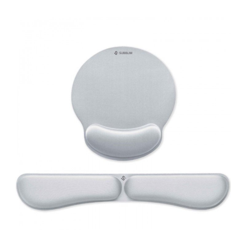 PACK SUBBLIM ERGO MEMORYFLEX -REPOSAMUÃ?ECAS TECLADO Y RATON PLATA PACK SUBBLIM ERGO MEMORYFLEX -REPOSAMUÃ?ECAS TECLADO Y RATON PLATA