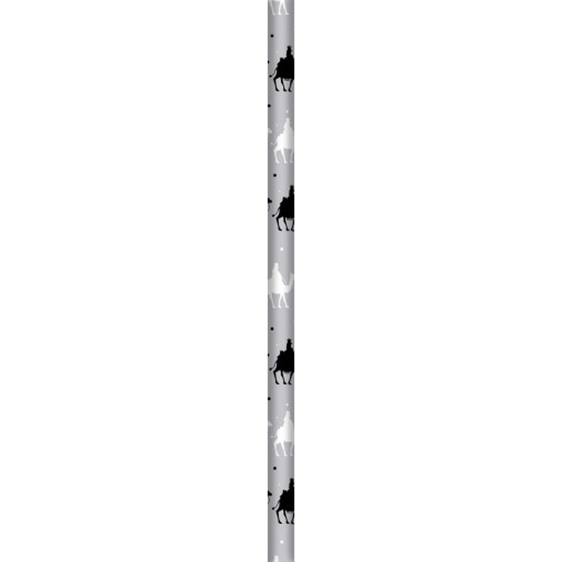 PAPEL DE REGALO ORO / PLATA METALIZADO REYES MAGOS 70X500 CM BSIMARK 333716 | PACK 40 UNIDADES