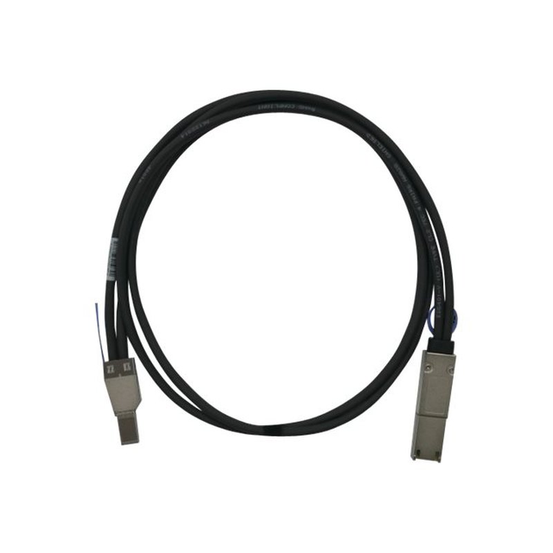 QNAP CAB-SAS05M-8644-8088 cable Serial Attached SCSI (SAS) 1 m Negro, Metálico