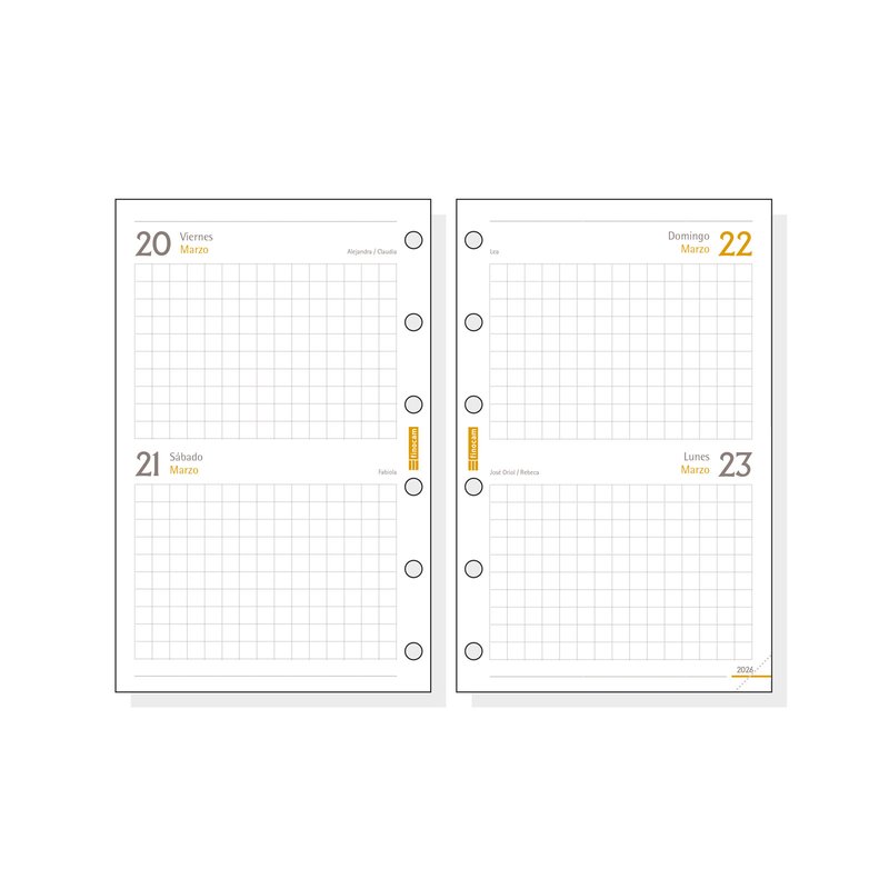 RECAMBIO ANUAL 2026 C297 CLASSIC602 73X114MM 2 DIAS PAGINA FINOCAM 201280026 RECAMBIO ANUAL 2026 C297 CLASSIC602 73X114MM 2 DIAS PAGINA FINOCAM 201280026