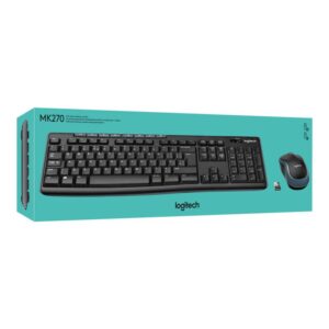 Reacondicionado | Logitech Wireless Combo MK270 teclado Ratón incluido USB QWERTY Español Negro Reacondicionado | Logitech Wireless Combo MK270 teclado Ratón incluido USB QWERTY Español Negro