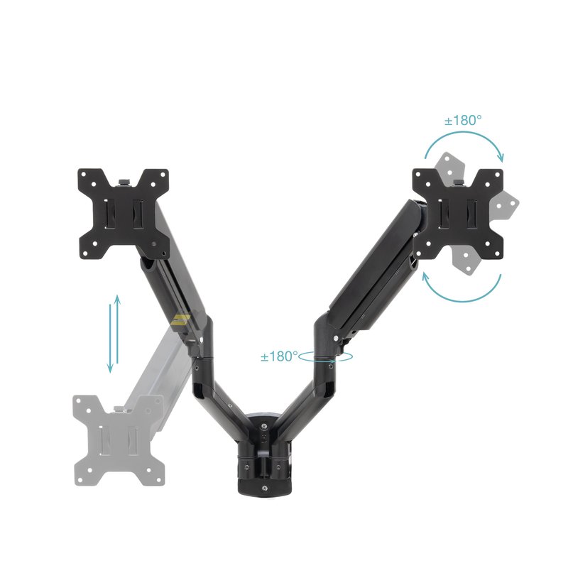 SOPORTE PARED TOOQ PANT. GIRA INCLI 2 BRAZOS 13-34 NEGR SOPORTE PARED TOOQ PANT. GIRA INCLI 2 BRAZOS 13-34 NEGR - Imagen 4