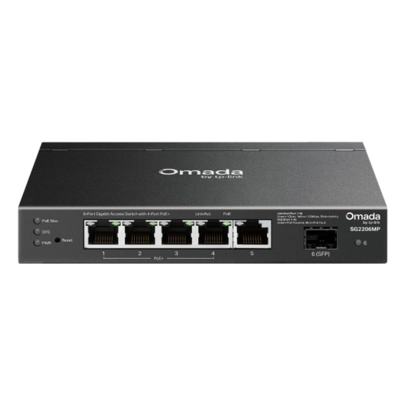 TP-Link SG2206MP switch L2 Gigabit Ethernet (10/100/1000) Energía sobre Ethernet (PoE) TP-Link SG2206MP switch L2 Gigabit Ethernet (10/100/1000) Energía sobre Ethernet (PoE)