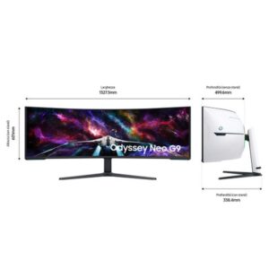 Samsung Odyssey S57CG952NU LED display 144,8 cm (57") 7680 x 2160 Pixeles Negro, Blanco