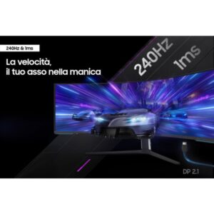 Samsung Odyssey S57CG952NU LED display 144,8 cm (57") 7680 x 2160 Pixeles Negro, Blanco