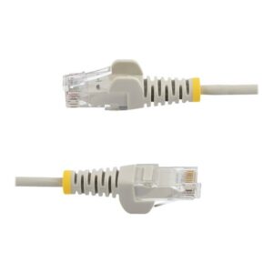 StarTech.com Cable Cat6 de 50cm - Delgado - con Conectores RJ45 sin Enganches - Gris